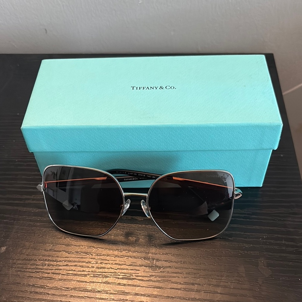 Tiffany & Co. Silver Modern Sunglasses